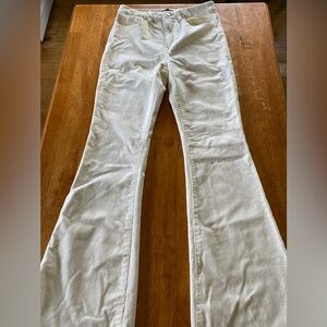Forever 21, cream colored flare jeans, mid rise, never worn.